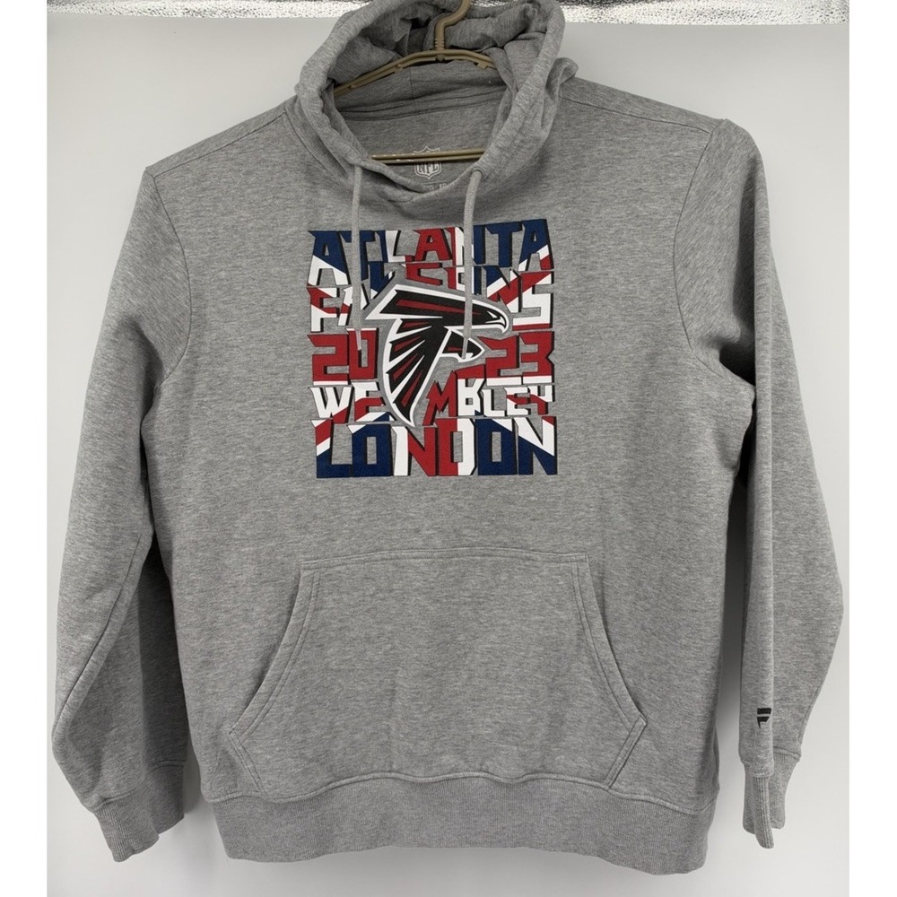 Atlanta Falcons NFL 2023 Wembley London Game Gray Hooded Sweatshirt XL